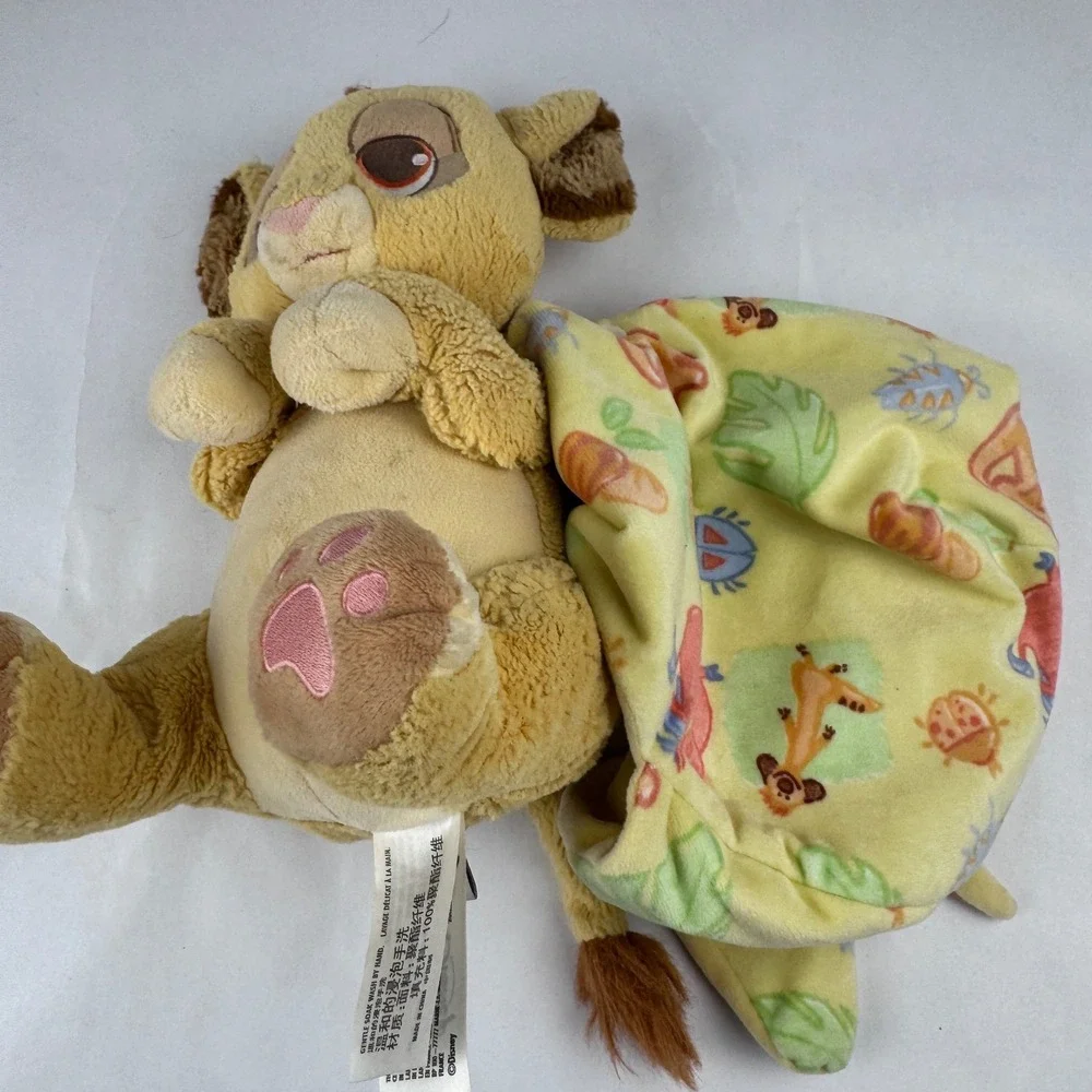 Disney Parks Lion King Baby Simba With Blanket Pouch Plush